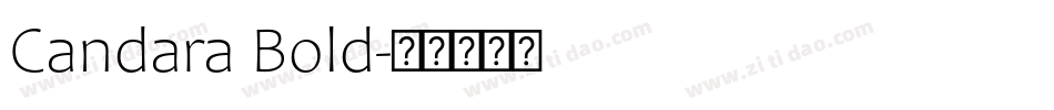 Candara Bold字体转换